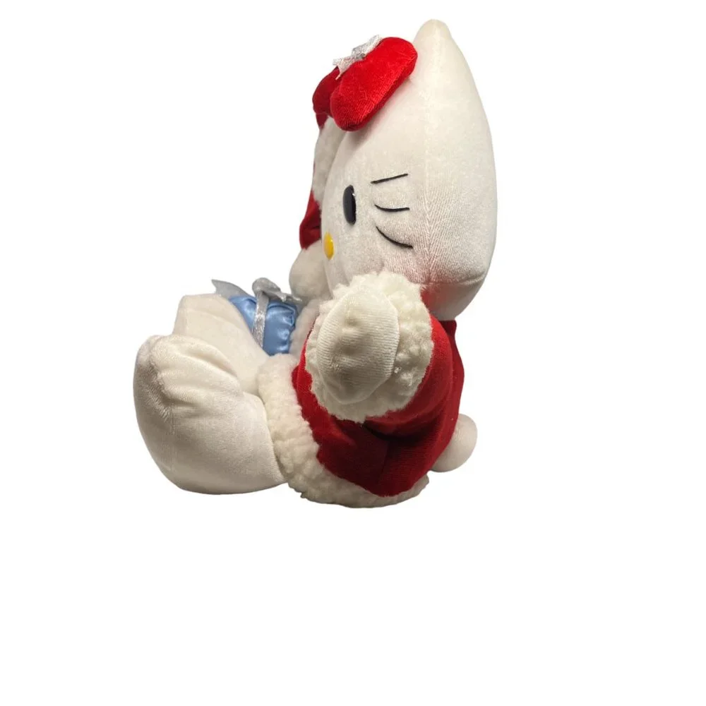 Vintage 90s 1999 Hello Kitty Christmas Holiday Santa Sanrio Smiles Hand Puppet‎
